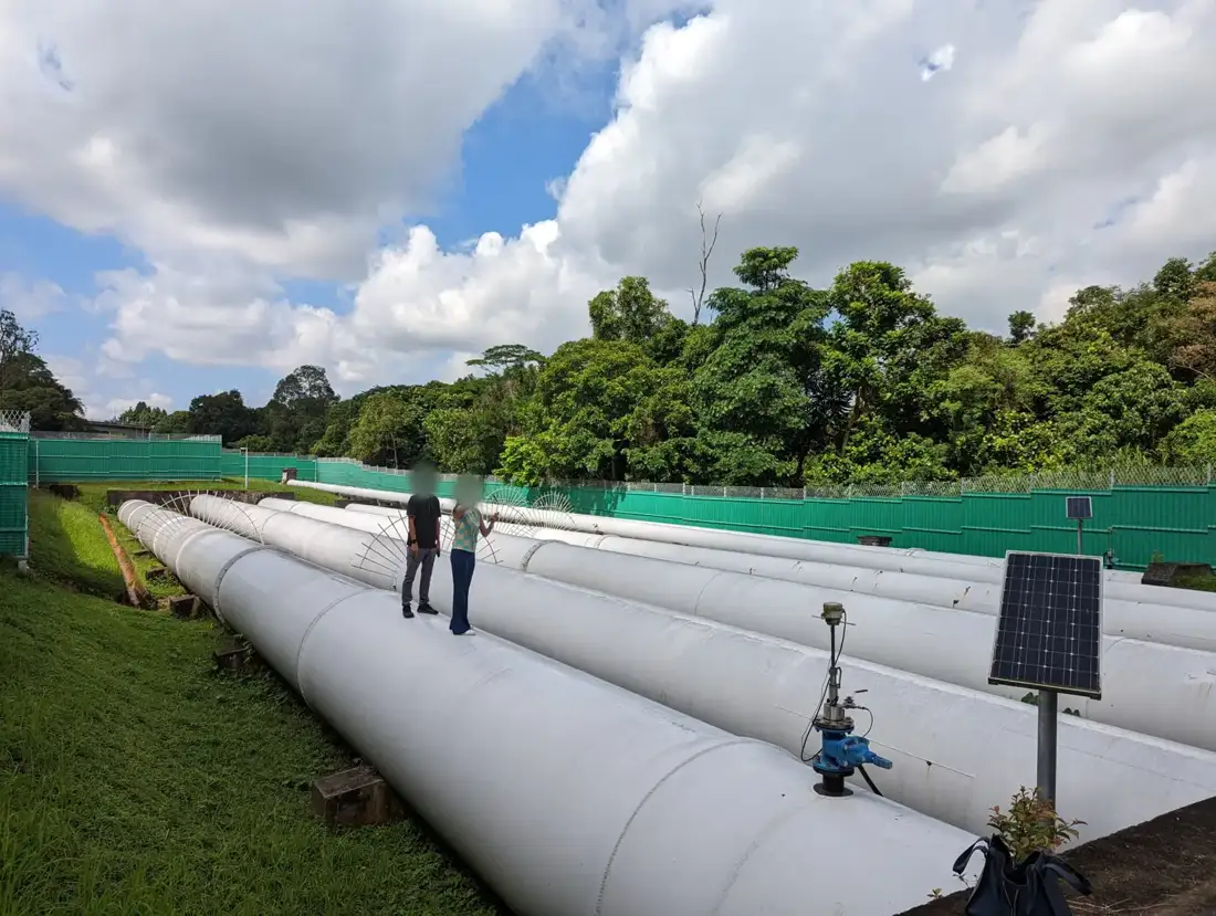 The pipelines the site protects
