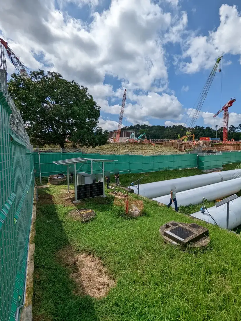 Cabinets, canopy and the pipelines they watch